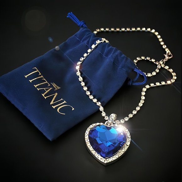 TITANIC Jewelry - Heart of the Ocean Blue Necklace for Women
